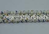 CPB593 15.5 inches 10mm round Painted porcelain beads