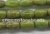 CPO24 15.5 inches 6*10mm drum olivine gemstone beads wholesale
