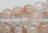 CPQ01 15.5 inches 10mm flat round natural pink quartz beads