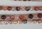 CPQ22 15.5 inches 6mm faceted round natural pink quartz beads