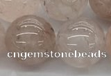 CPQ257 15.5 inches 18mm round natural pink quartz beads wholesale