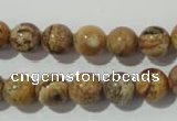 CPT453 15.5 inches 10mm round picture jasper beads wholesale