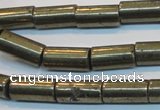 CPY129 15.5 inches 8*16mm tube pyrite gemstone beads wholesale