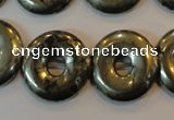 CPY340 15.5 inches 20mm donut pyrite gemstone beads wholesale