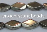 CPY653 15.5 inches 10*16mm pyrite gemstone beads wholesale