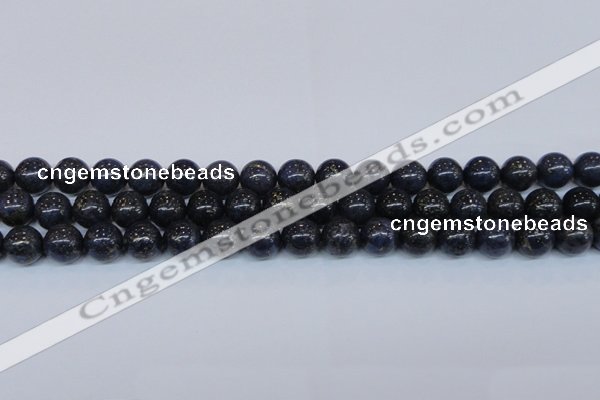 CPY774 15.5 inches 12mm round pyrite gemstone beads wholesale