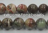 CRA03 15.5 inches 12mm round natural rainforest agate gemstone beads