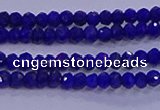 CRB1909 15.5 inches 2*3mm faceted rondelle lapis lazuli beads