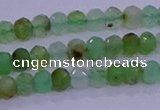 CRB1916 15.5 inches 2.5*4mm faceted rondelle Australia chrysoprase beads