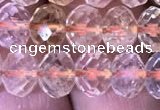 CRB1950 15.5 inches 6*8mm faceted rondelle citrine gemstone beads