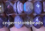 CRB1995 15.5 inches 5*8mm faceted rondelle Botswana agate beads