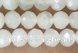 CRB2255 15.5 inches 3*4mm faceted rondelle white moonstone beads