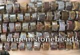 CRB2309 15.5 inches 13mm - 14mm faceted tyre pietersite gemstone beads