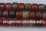 CRB2505 15.5 inches 6*8mm rondelle brecciated jasper beads