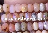 CRB2613 15.5 inches 2*3mm faceted rondelle pink opal beads