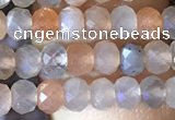 CRB2621 15.5 inches 3*4mm faceted rondelle moonstone beads