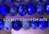 CRB2648 15.5 inches 3.5*5mm faceted rondelle lapis lazuli beads