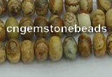 CRB2855 15.5 inches 4*6mm rondelle picture jasper beads