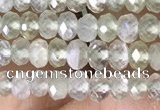 CRB3150 15.5 inches 2.5*4mm faceted rondelle tiny prehnite beads