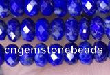 CRB3177 15.5 inches 2.5*4mm faceted rondelle tiny lapis lazuli beads