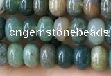 CRB4043 15.5 inches 4*6mm rondelle Indian Agate beads wholesale