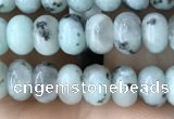 CRB4048 15.5 inches 4*6mm rondelle sesame jasper beads wholesale