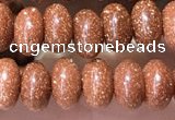 CRB5316 15.5 inches 4*6mm rondelle goldstone beads wholesale