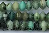 CRB5749 15 inches 2*3mm faceted African turquoise beads