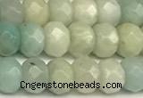 CRB5793 15 inches 4*6mm, 5*8mm faceted rondelle amazonite beads