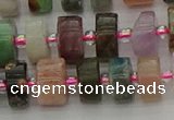 CRB672 15.5 inches 6*10mm tyre mixed gemstone beads wholesale