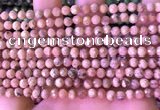 CRC1170 15.5 inches 5mm faceted round rhodochrosite gemstone beads