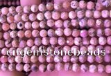 CRC1171 15.5 inches 6mm faceted round rhodochrosite gemstone beads