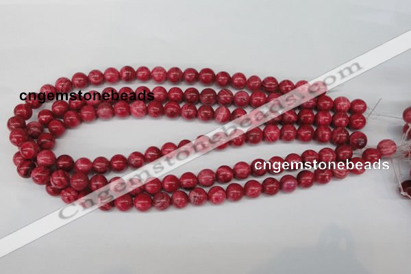 CRC19 15.5 inches 10mm round dyed rhodochrosite gemstone beads