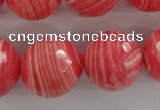CRC408 15.5 inches 20mm faceted round synthetic rhodochrosite beads