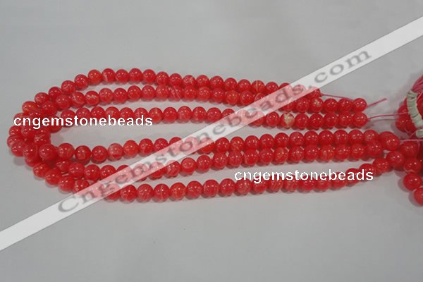 CRC502 15.5 inches 8mm round synthetic rhodochrosite beads