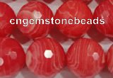 CRC518 15.5 inches 20mm faceted round synthetic rhodochrosite beads