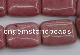 CRC702 15.5 inches 18*25mm rectangle rhodochrosite beads wholesale