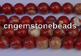 CRE300 15.5 inches 4mm round red jasper beads wholesale