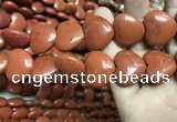 CRE67 15.5 inches 20*23mm heart red jasper beads wholesale
