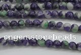 CRF448 15.5 inches 3mm round dyed rain flower stone beads wholesale