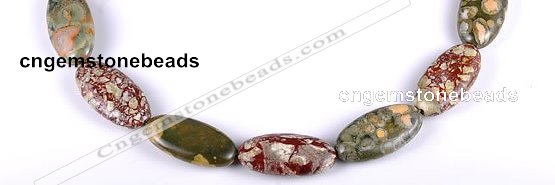 CRH03 different sizes natural rhyolite oval beads Wholesale