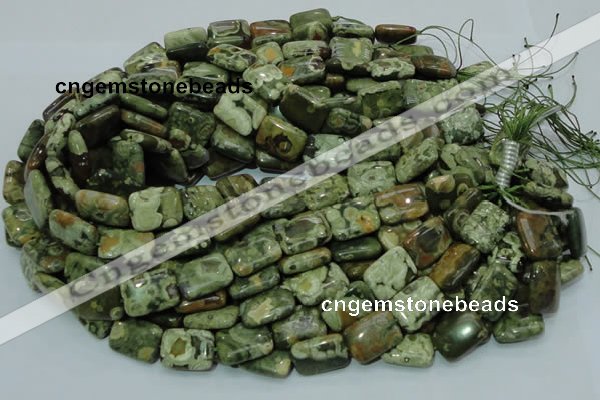 CRH26 15.5 inches 14*20mm rectangle rhyolite beads wholesale