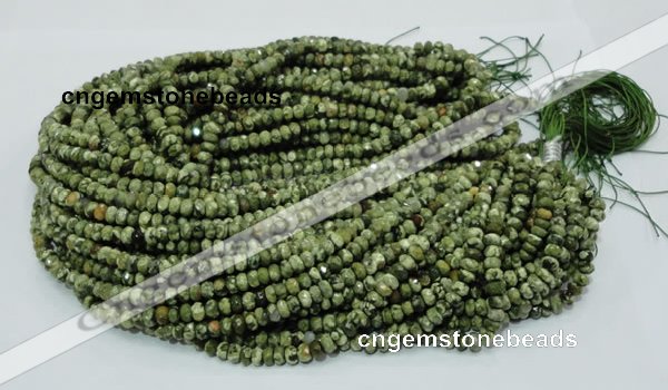 CRH51 15.5 inches 4*6mm faceted rondelle rhyolite beads wholesale