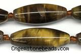 CRI162 15 inches 15*38mm - 16*40mm rice yellow tiger eye beads