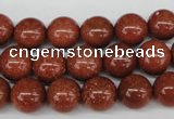 CRO228 15.5 inches 10mm round goldstone beads wholesale