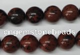 CRO280 15.5 inches 12mm round mahogany obsidian beads wholesale