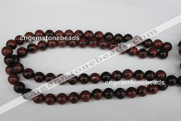 CRO347 15.5 inches 12mm round mahogany obsidian beads wholesale
