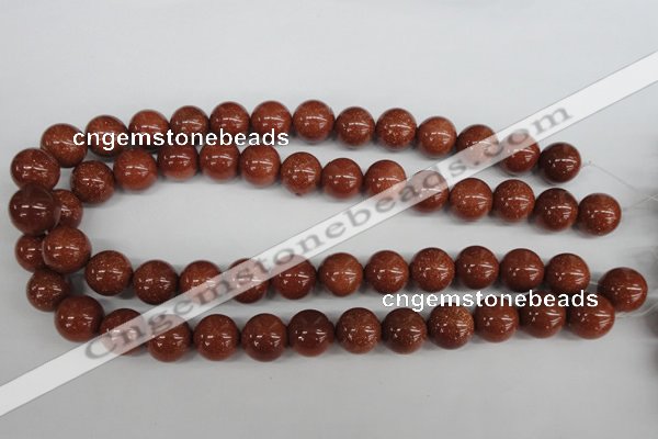 CRO394 15.5 inches 14mm round goldstone beads wholesale