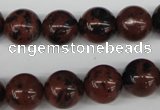 CRO398 15.5 inches 14mm round mahogany obsidian beads wholesale