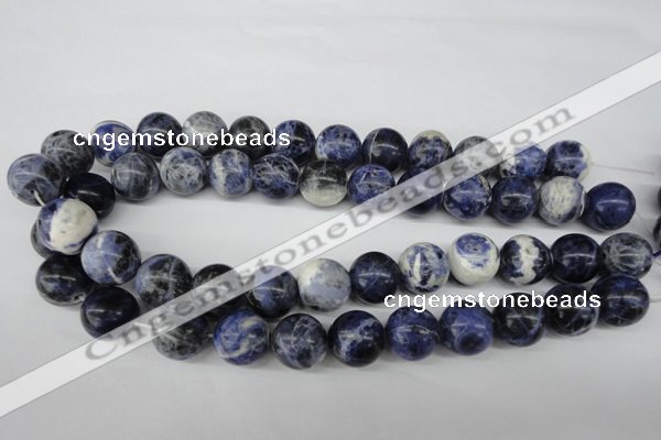 CRO405 15.5 inches 14mm round sodalite gemstone beads wholesale